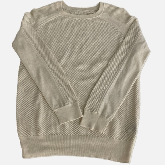 Marc by Marc Jacobs Sweater Crewneck Waffle Knit Size XS Antique White Neutral - Picture 6 of 11